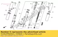 51402MN0003, Honda, colarinho, mola (showa) honda cbr gl vtx 1000 1300 1500 1987 1988 1995 1996 1997 1998 1999 2000 2003 2004 2005 2006 2007, Novo