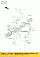 390071247, Kawasaki, Arm-susp, fr, rh, lwr kawasaki klf300 4x4 300 , Novo