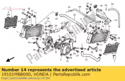 Qui puoi ordinare serbatoio, riserva del radiatore da Honda , con numero parte 19101MBB000: