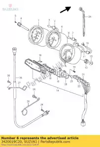 Suzuki 3420019C20 tachometer - Bottom side