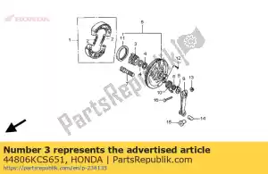 Honda 44806KCS651 engranaje, velocímetro (21t) - Lado inferior