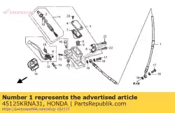 Tutaj możesz zamówić komp. W?? A, fr. Hamulec od Honda , z numerem części 45125KRNA31: