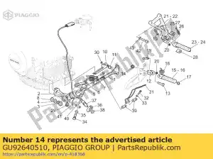 Piaggio Group GU92640510 nut - Bottom side