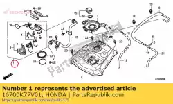 Here you can order the pump unit assy., fuel from Honda, with part number 16700K77V01: