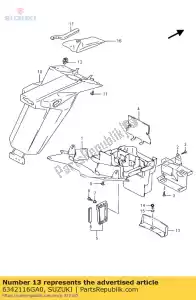 suzuki 6342116GA0 parafango, posteriore - Il fondo