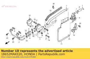 Honda 18652MAKE20 tube, aicv out - La partie au fond