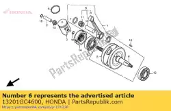 Here you can order the rod, connecting from Honda, with part number 13201GC4600: