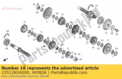 Aquí puede pedir no hay descripción disponible en este momento de Honda , con el número de pieza 23512KEA000: