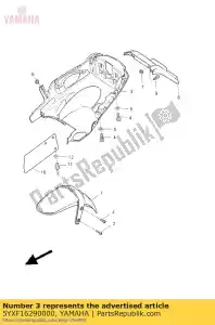 yamaha 5YXF16290000 guardia, barro - Lado inferior