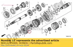 Here you can order the washer, thrust, 25mm from Honda, with part number 90412ZE5000: