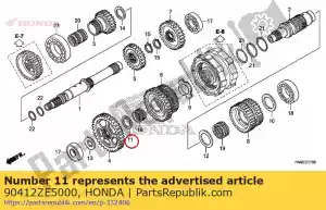 honda 90412ZE5000 washer, thrust, 25mm - Bottom side