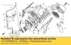 Honda 17232MENA31 case, l. air cleaner - Bottom side