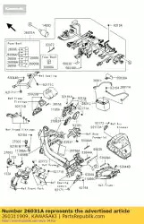 Qui puoi ordinare imbracatura, ex650eff principale da Kawasaki , con numero parte 260311909: