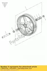 Here you can order the bearing, ball, 25 47 12 from Triumph, with part number T3800704: