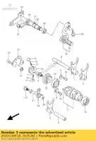 2523136E10, Suzuki, fourche, changement de vitesse suzuki rm 125 1998 1999 2000 2001 2002 2003 2004 2005 2006 2007 2008, Nouveau