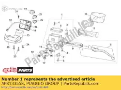 Aqui você pode pedir o cilindro mestre traseiro em Piaggio Group , com o número da peça AP8133558: