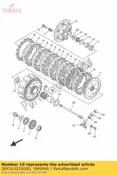 Ici, vous pouvez commander le plaque, friction auprès de Yamaha , avec le numéro de pièce 3XK163210000: