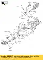 320540044, Kawasaki, passo de colchete, rh kawasaki kx  f kx250f kx450f 450 250 , Novo