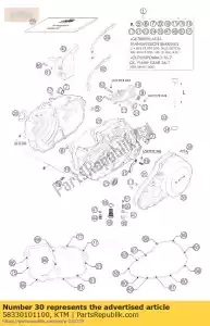 ktm 58330101100 coperchio frizione lc4 nero 99 - Il fondo