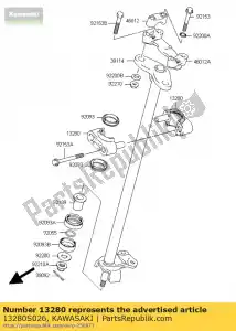 kawasaki 13280S026 titular ksf400-a1 - Lado inferior