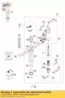 12187C08, KTM, aventura monoshock 990 07 ktm adventure 990 2007 2008 2009 2010 2011 2012 2013, Novo