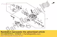 43108KRJ901, Honda, wiosna, podk?adka honda fes 125 2005 2006, Nowy