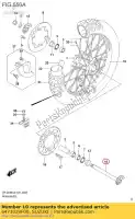 6471029F00, Suzuki, axle comp,rear suzuki  dr z 400 2000 2001 2002 2003 2004 2005 2006 2007 2008 2009 2017 2018 2019, New