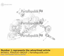 Ici, vous pouvez commander le poulie dentée auprès de Piaggio Group , avec le numéro de pièce 845603: