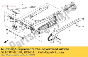 Honda 52103MM2670 kraag c, schommel ar - Onderkant