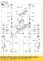 Here you can order the collar,fork from Kawasaki, with part number 921520767: