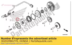 honda 30291MBG770 rotor, pulse - Bottom side