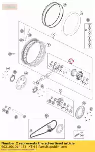 ktm 6031001014433 rear hub cpl. - Bottom side