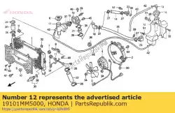 Aquí puede pedir depósito de agua de refrigeración de Honda , con el número de pieza 19101MM5000: