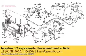 Honda 19101MM5000 cooling water reservoir - Bottom side