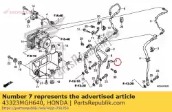 Aqui você pode pedir o clamper, fr. Mangueira do freio em Honda , com o número da peça 43323MGH640: