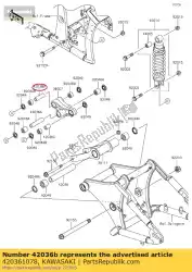 Here you can order the sleeve,arm,fr er250-b1 from Kawasaki, with part number 420361078: