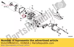 Here you can order the bearing, ball radial, 699zz from Honda, with part number 91025MGSD21: