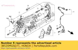 Qui puoi ordinare sensore, fr. Velocità della ruota da Honda , con numero parte 38520MGSD71: