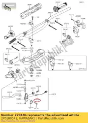 Qui puoi ordinare interruttore, frizione da Kawasaki , con numero parte 270100071: