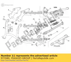 Aquí puede pedir placa de soporte de Piaggio Group , con el número de pieza 977080: