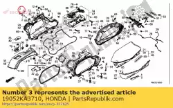 Aqui você pode pedir o colar, montagem do radiador em Honda , com o número da peça 19052KA3710: