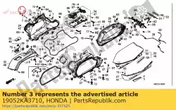 Qui puoi ordinare collare, montaggio del radiatore da Honda , con numero parte 19052KA3710: