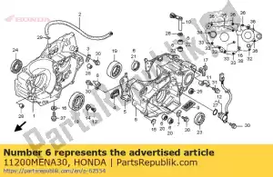 Honda 11200MENA30 crankcase comp., l. - Bottom side