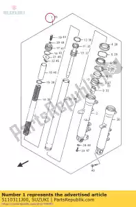 suzuki 5110311J00 damper assy, ??fro - Il fondo