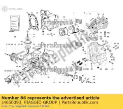 Tutaj możesz zamówić uszczelka od Piaggio Group , z numerem części L4650093: