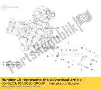 B046223, Piaggio Group, Changement d'adhérence aprilia  caponord zd4vk000, zd4vka, zd4vk001, zd4vka01 zd4vkb000, zd4vkb001, zd4vkb003, zd4vkb00x, zd4vkb009 zd4vku00 1200 2013 2014 2015 2016 2017, Nouveau