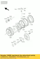 130881052, Kawasaki, placa de fricción kawasaki zx turbo e zr7  f s zr zephyr d zx750 750 7 7s , Nuevo