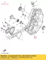 B74E541700, Yamaha, pokrywa yamaha czd300a xmax 300 , Nowy