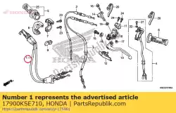 Aqui você pode pedir o comp. Cabo, acelerador em Honda , com o número da peça 17900KSE710: