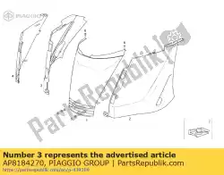 Tutaj możesz zamówić l. Rh undersaddle. Czarny od Piaggio Group , z numerem części AP8184270: